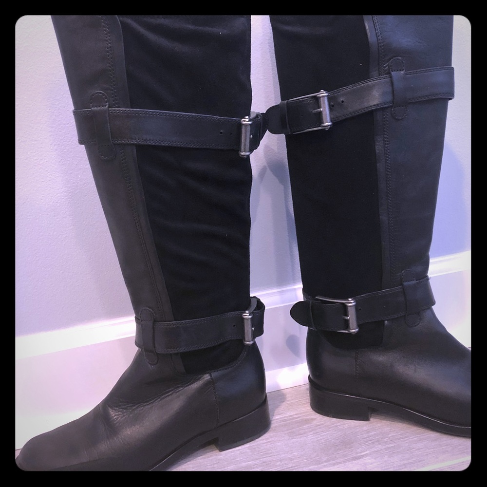 Cole Hann black riding boots size 7